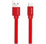 MORE CHOICE (4627151194509) K20m USB 2.1A для micro плоский USB  1м Red
