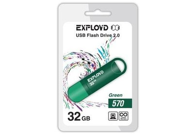 EXPLOYD 32GB 570 зеленый [EX32GB570Green]