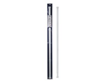 GFMARK 100015 Карниз в ванную телескопический 1200 х 2200 мм , прямой белый из алюминия , овальная труба