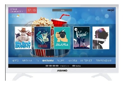 ASANO 24LH7011T HD SMART TV белый
