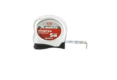 MATRIX Рулетка Magnetic, 5 м х 19 мм, магнитный зацеп 31011