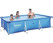 BESTWAY Бассейн каркасный прямоугольный 300х201х66 см, 3300л., 56404 BESTWAY Бассейн каркасный прямоугольный 300х201х66 см, 3300л., 56404