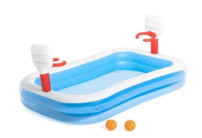 BESTWAY 54122 Игровой бассейн Баскетбол + 2 мяча 251 х 168 х 102 см, 636 л,