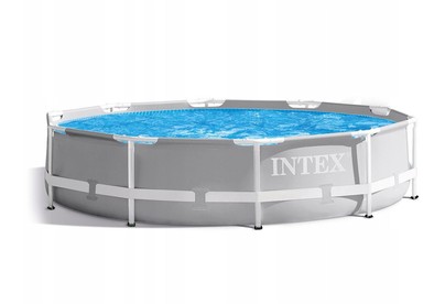 INTEX Бассейн каркасный 427х107см.(фильтрнасос+лестница+тент+подстилка) .(коробке) Арт.26720NP