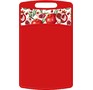 HOMVER Bergamo Scarlet прямоугольная 335x220x4мм с декором (красный) 221148106/03