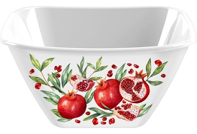HOMVER Bergamo Scarlet квадратная 2л с декором (белый) 221154929/01