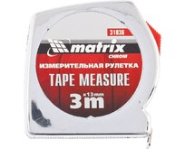 MATRIX Рулетка Chrom,3 м x 13 мм,хромированный корпус 31036 MATRIX Рулетка Chrom,3 м x 13 мм,хромированный корпус 31036