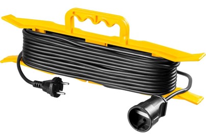 STAYER Силовой удлинительшнур ПВС 2x0.75 20м, 2200Вт на рамке, MF 207 5501820_z01