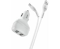 HOCO (6931474727787) Z36 White АЗУ 2USB 2.4A для TypeC HOCO (6931474727787) Z36 White АЗУ 2USB 2.4A для TypeC
