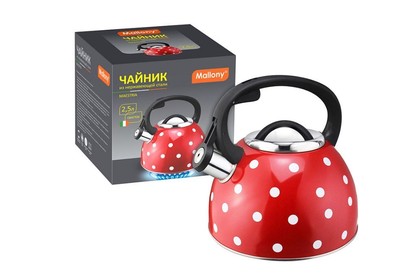 MALLONY Чайник из нерж стали со свистком 