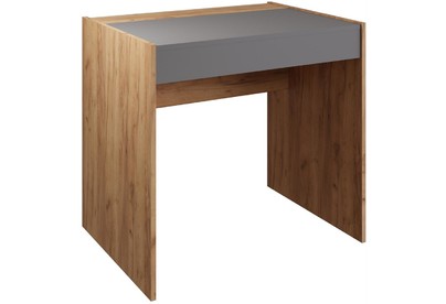 МЕБЕЛЬКОМПЛЕКС ЛАЙТ Стол косметический Дуб золотой крафт/Серый шифер (1 кор.)