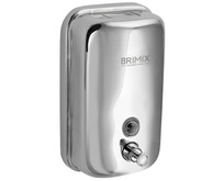 BRIMIX 615 Дозатор жидкого мыла настенный , металический с глазком, из нержавеющей стали 1000 мл BRIMIX 615 Дозатор жидкого мыла настенный , металический с глазком, из нержавеющей стали 1000 мл