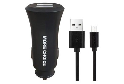 MORE CHOICE (4627151192147) AC23a АЗУ 2USB 2.4A для TypeC Black