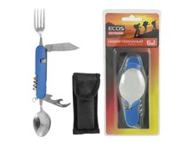 ECOS Набор походный 6 в 1 ECOS TS34 синий 325134 ECOS Набор походный 6 в 1 ECOS TS34 синий 325134