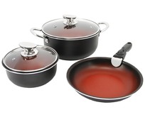 POMIDORO POMI D'ORO P640556 Comodo set Набор посуды для приготовления со съемной ручкой POMIDORO POMI D'ORO P640556 Comodo set Набор посуды для приготовления со съемной ручкой