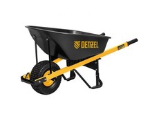 DENZEL Тачка строительная, усиленная, объем 140 л, 230 кг, колесо 15х6.006 68999 DENZEL Тачка строительная, усиленная, объем 140 л, 230 кг, колесо 15х6.006 68999