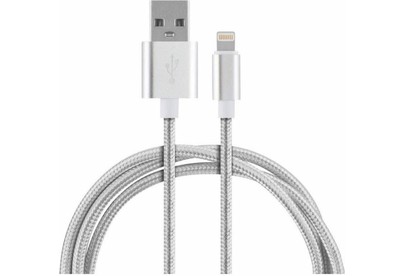 ENERGY Кабель ET292 USB/Lightning, 2 метра, цвет  серебро (104110)