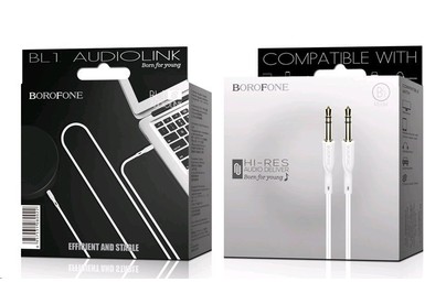 BOROFONE (6957531080022) BL1 Audiolink 3.5mm3.5mm 1м белый