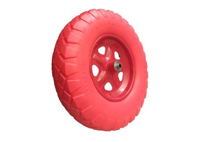 LWI Колесо PU 4.80/4.00х80 бескамерное D16(втулка12), арт. LWI3912ПУ
