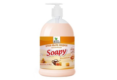 CLEAN&GREEN CG8113 Soapy молоко и мёд увлажняющее с дозатором 1000мл