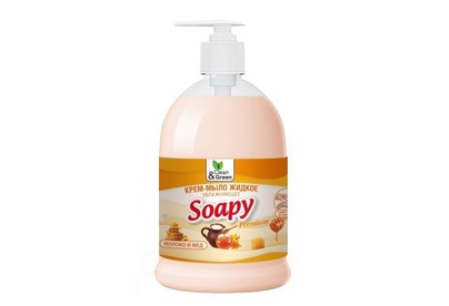 CLEAN&GREEN CG8098 Soapy молоко и мёд жидкое увлажняющее с дозатором 500мл