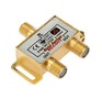 REXANT (0561011) ДЕЛИТЕЛЬ ТВ КРАБ X 2 + 3ШТ. F BOX 51000 МГЦ GOLD