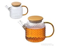 LEONORD Чайник заварочный AROMA, объем 1 л, из боросиликатного стекла с рельефом, крышкой бамбука LEONORD Чайник заварочный AROMA, объем 1 л, из боросиликатного стекла с рельефом, крышкой бамбука