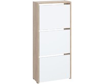 МЕБЕЛЬКОМПЛЕКС ЛАЙТ Обувница 3 секц Дуб Сонома / Белый (1 кор.)