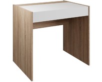 МЕБЕЛЬКОМПЛЕКС ЛАЙТ Стол косметический Дуб Сонома/Белый (1 кор.)