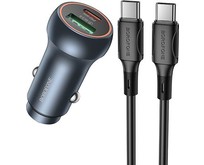 BOROFONE (6941991118678) BZ32Baa 1USB+1TypeC 3.0A PD30W , Metal grey BOROFONE (6941991118678) BZ32Baa 1USB+1TypeC 3.0A PD30W , Metal grey