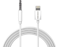 MORE CHOICE (4610196409820) UK28i AUX 3.5mm Lightning 8pin 1м White MORE CHOICE (4610196409820) UK28i AUX 3.5mm Lightning 8pin 1м White