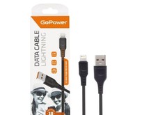GOPOWER (0000018568) GP01L USB (m)Lightning (m) 1.0м 2.4A черный GOPOWER (0000018568) GP01L USB (m)Lightning (m) 1.0м 2.4A черный