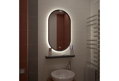 САНАКС 45230 Зеркало 450х800 мм, сенсорное, с внутренней ореольной LED подсветкой