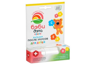БЭБИДЭТА бальзамкарандаш после укусов насекомых 10мл/24