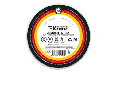 KRANZ (KR092101) 0.13Х15 ММ, 25 М, БЕЛАЯ