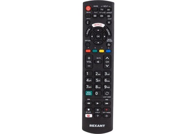 REXANT (380008) Пульт универсальный для телевизора Panasonic черный
