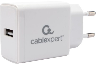 CABLEXPERT (22211) ЗУ5Вт, 1А, 1хUSB, белый, пакет
