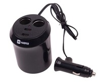 HARPER DP186 разветвитель на 2 выхода + 2 USB HARPER DP186 разветвитель на 2 выхода + 2 USB