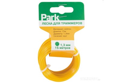 PARK Леска для триммеров Park 1,3мм, 15м, круг (990593)