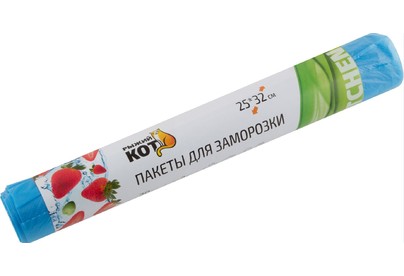 РЫЖИЙ КОТ Пакеты д/заморозки 25*32см, 30шт, ПНД (310983)