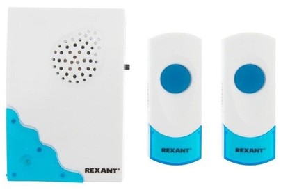 REXANT (730040) RX4 Беспроводной дверной звонок с двумя кнопками вызова IP 44