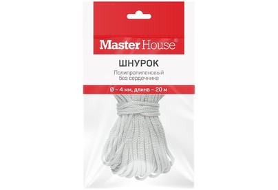 MASTER HOUSE п/п б/с Шнурок 4мм 20м 60391