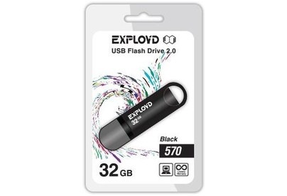 EXPLOYD 32GB 570 черный [EX32GB570Black]