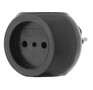 REXANT (1110631) Тройник эл Шар 220 В 6 А черный