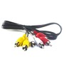 REXANT (170207) ШНУР 3 RCA  3 RCA, ДЛИНА 10 МЕТРОВ, ЧЕРНЫЙ
