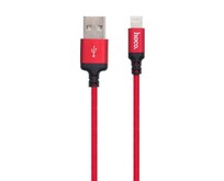 HOCO (6957531062837) X14 USB (m)  8 Pin (m) 1.0m  красный/черный