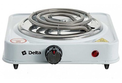 DELTA D703 одноконфорочная спираль белая (5)