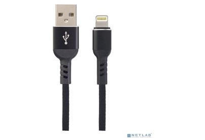 PERFEO (I4316) USB A вилка  Lightning вилка, 2.4A, черный, длина 1 м., Light Premium