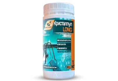 BESTWAY Таблетки Кристалпул LONG 200г., для бассейнов, 1 кг.