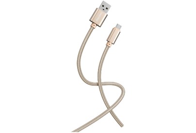 SMARTBUY (iK12S02g) S02 MicroUSB золотистый, 3 А, 1 м